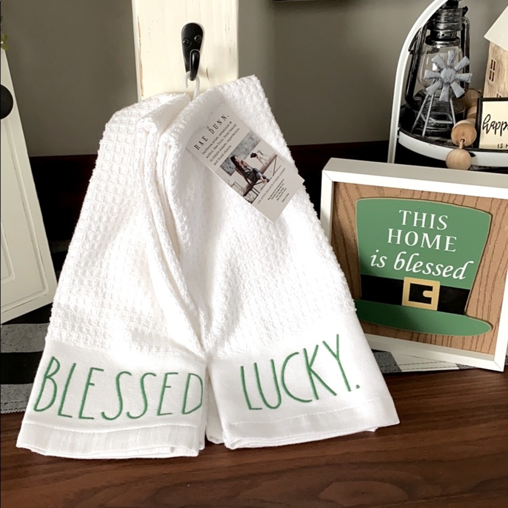 Rae Dunn St Patty’s towels x2